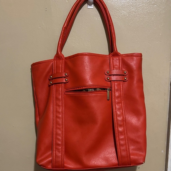 Charming Charlie Handbags - Charming Charlie Vibrant Red Tote Bag